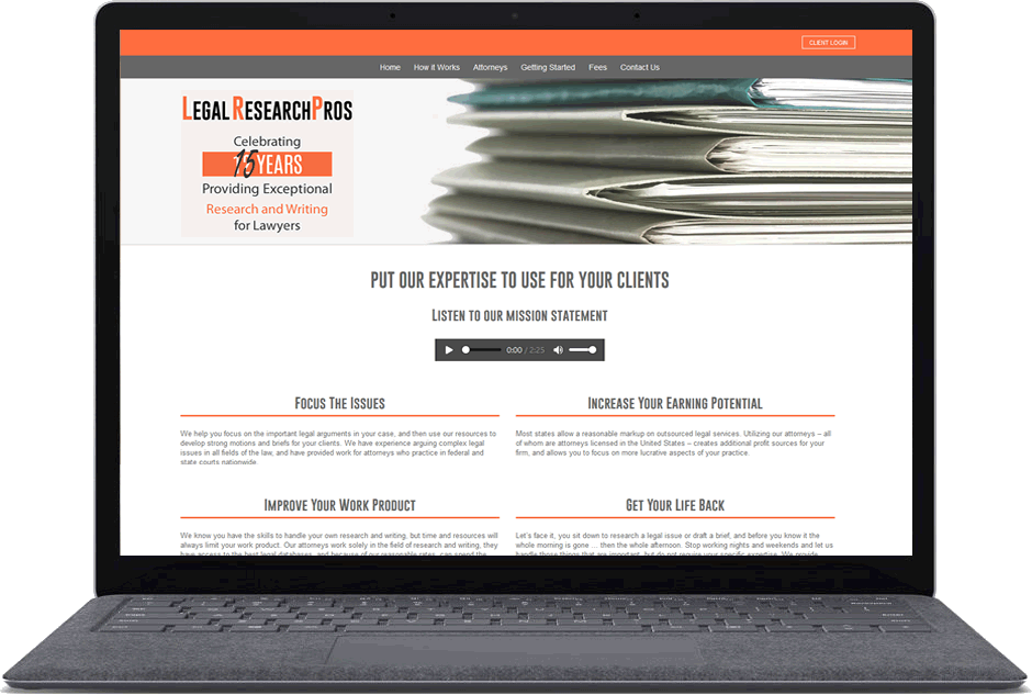 Legal Research Pros Website